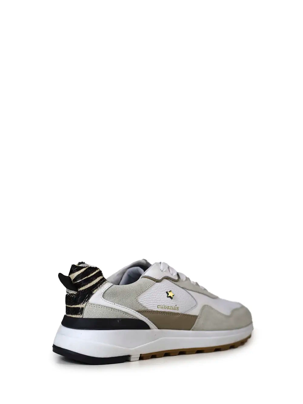 Zapatillas de cuero blanco