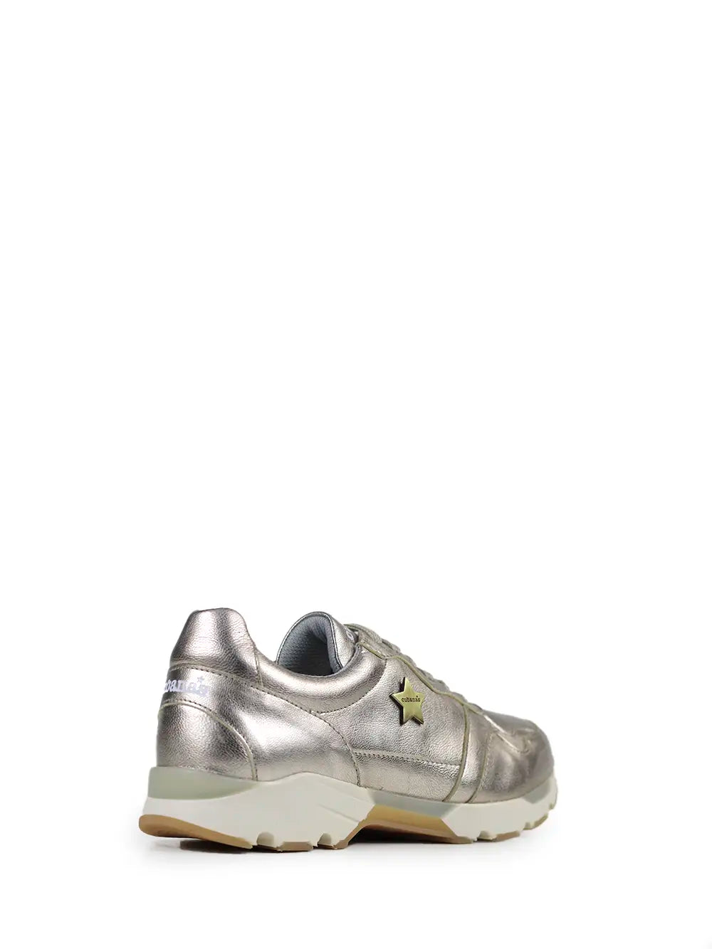 Zapatillas de Piel Dorada