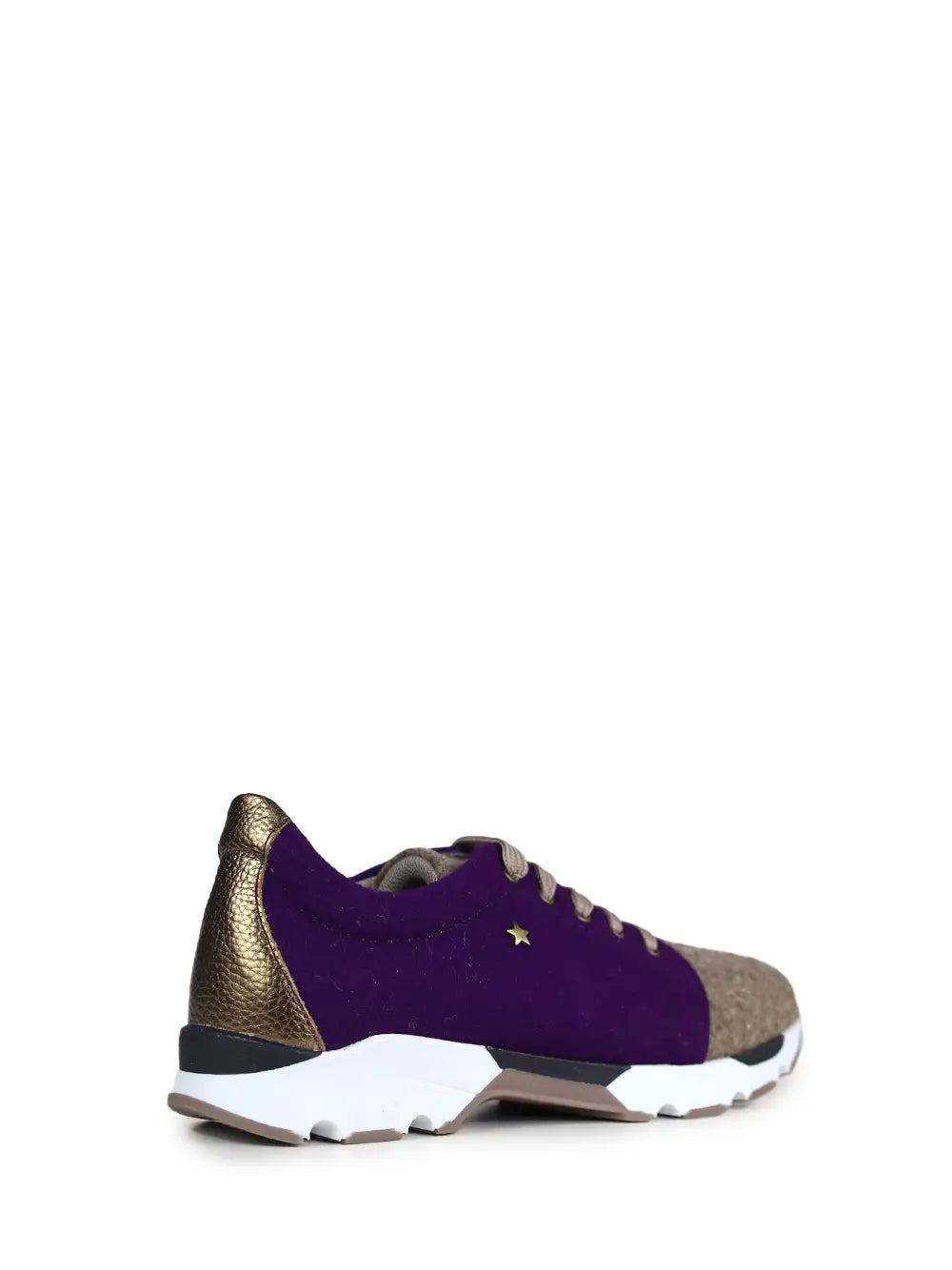 Purple and Gray Burel Sneakers