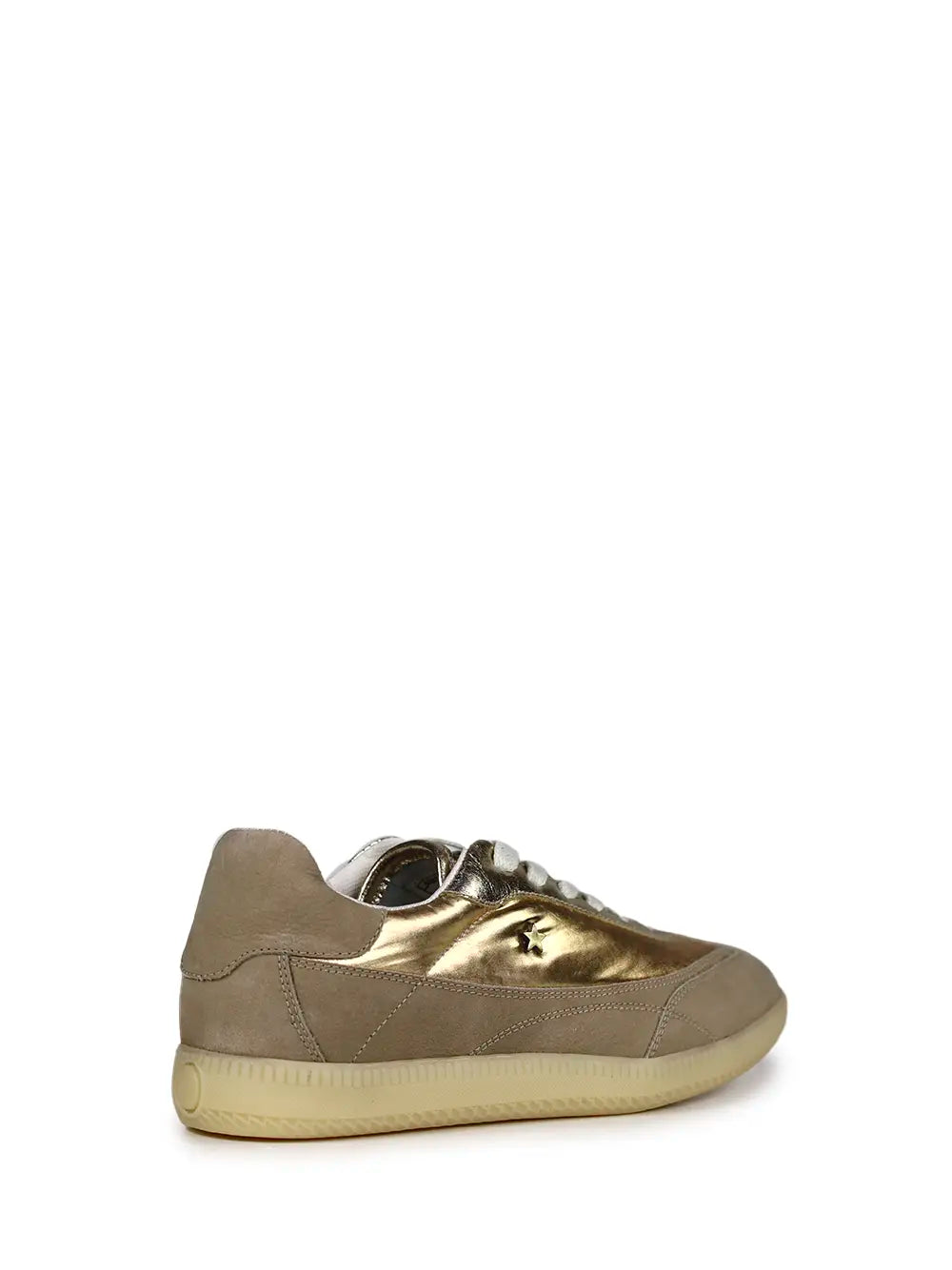 Gold Leather Sneakers