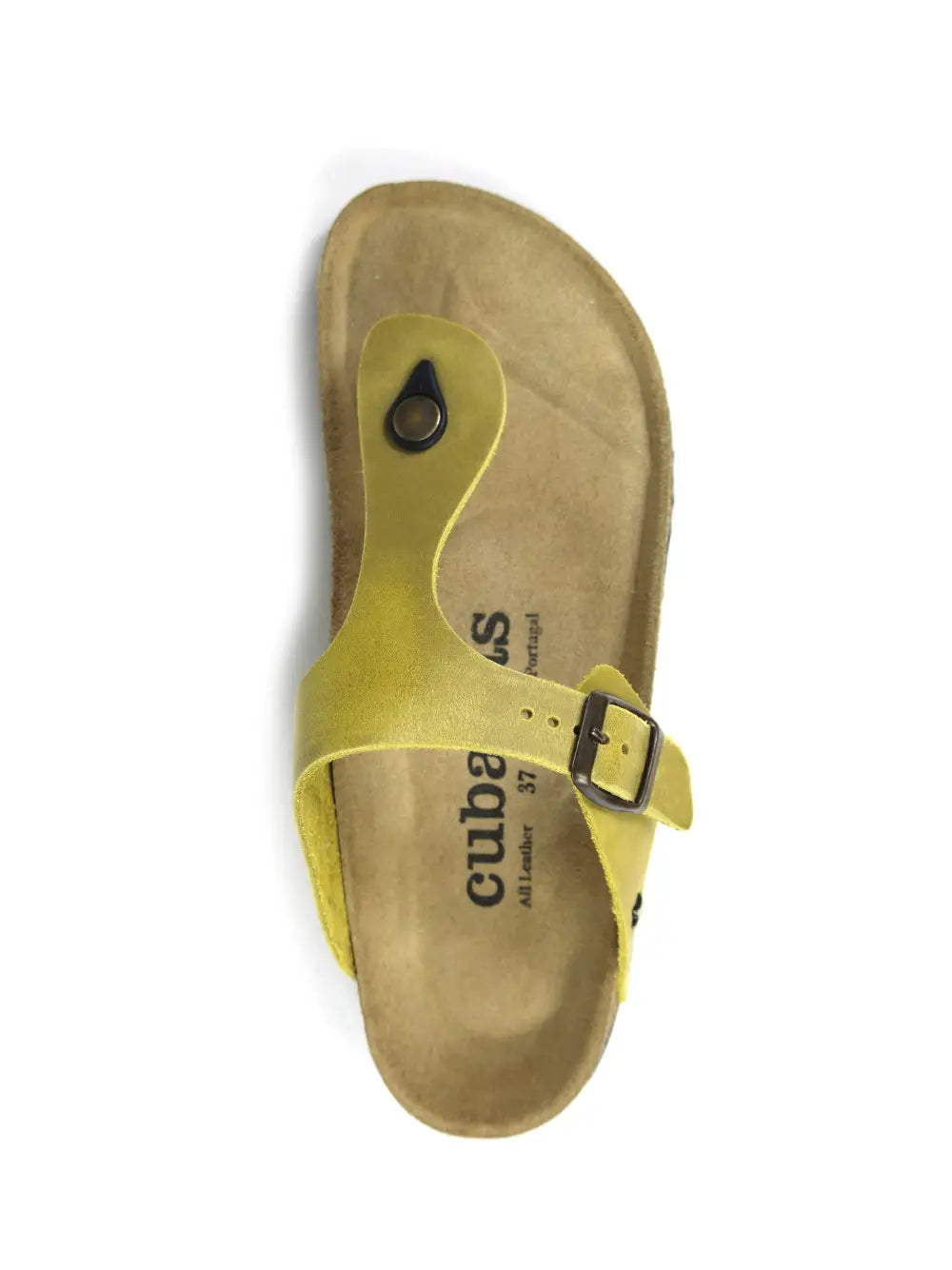 Sandale Alice en cuir jaune