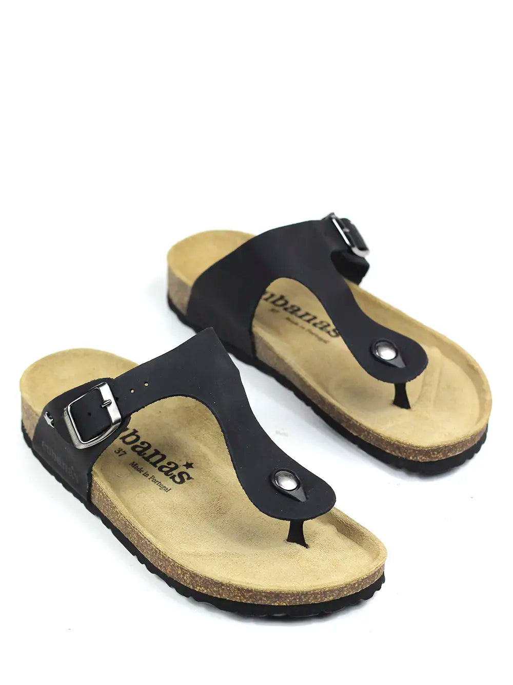 Alice Sandal in Black Leather