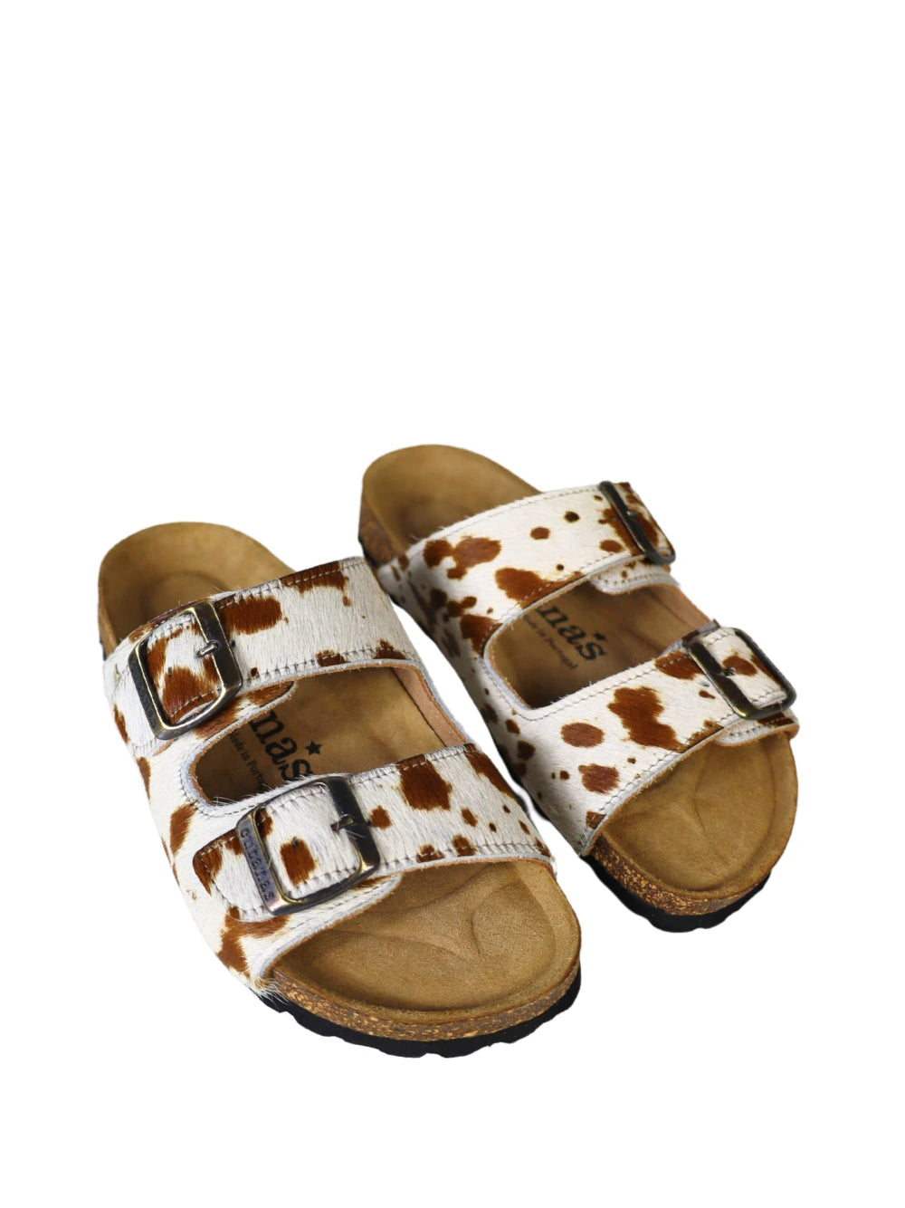 Sandália Amália em Animal Print Vaca