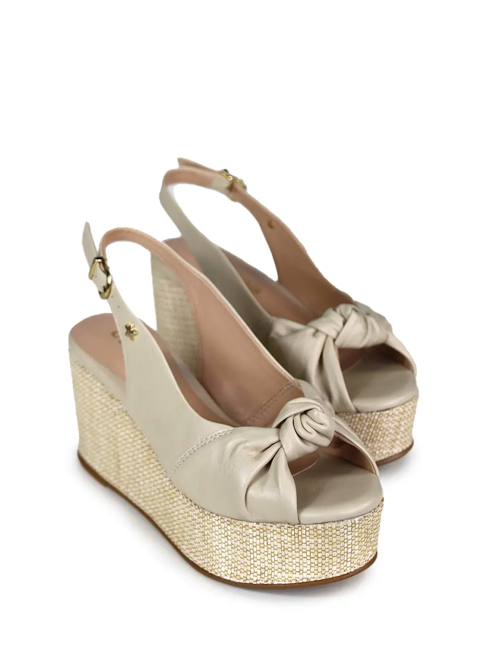 Off-White Leather Platform Sandal