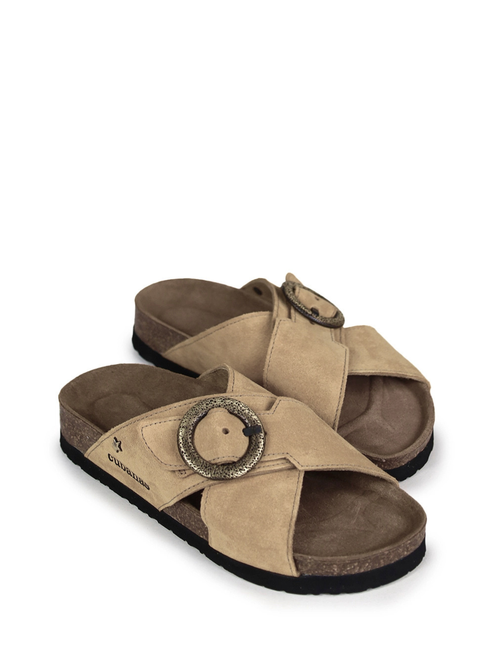 Carmo Beige Suede Sandals