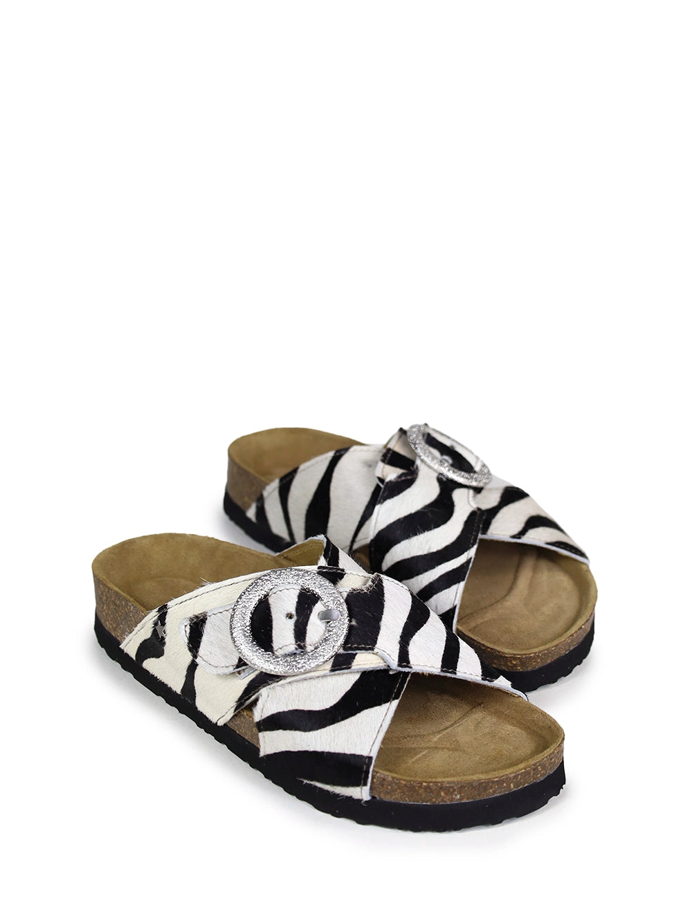 Carmo Zebra Animal Print Sandals