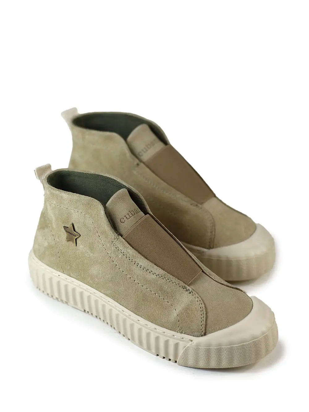 Beige Suede Sneakers