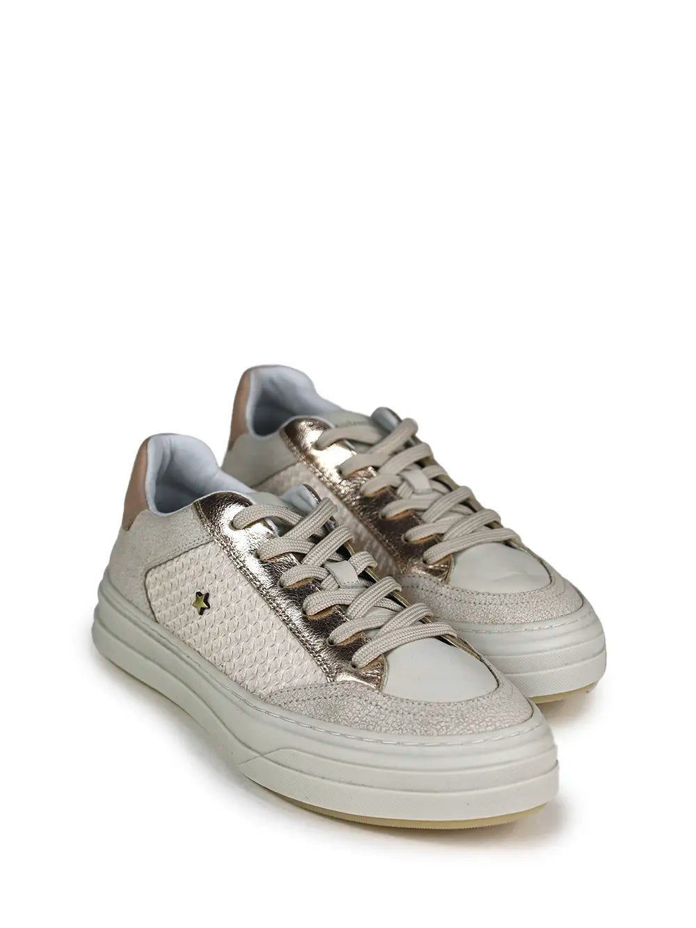 Zapatillas de Piel Blancas y Suela Plana