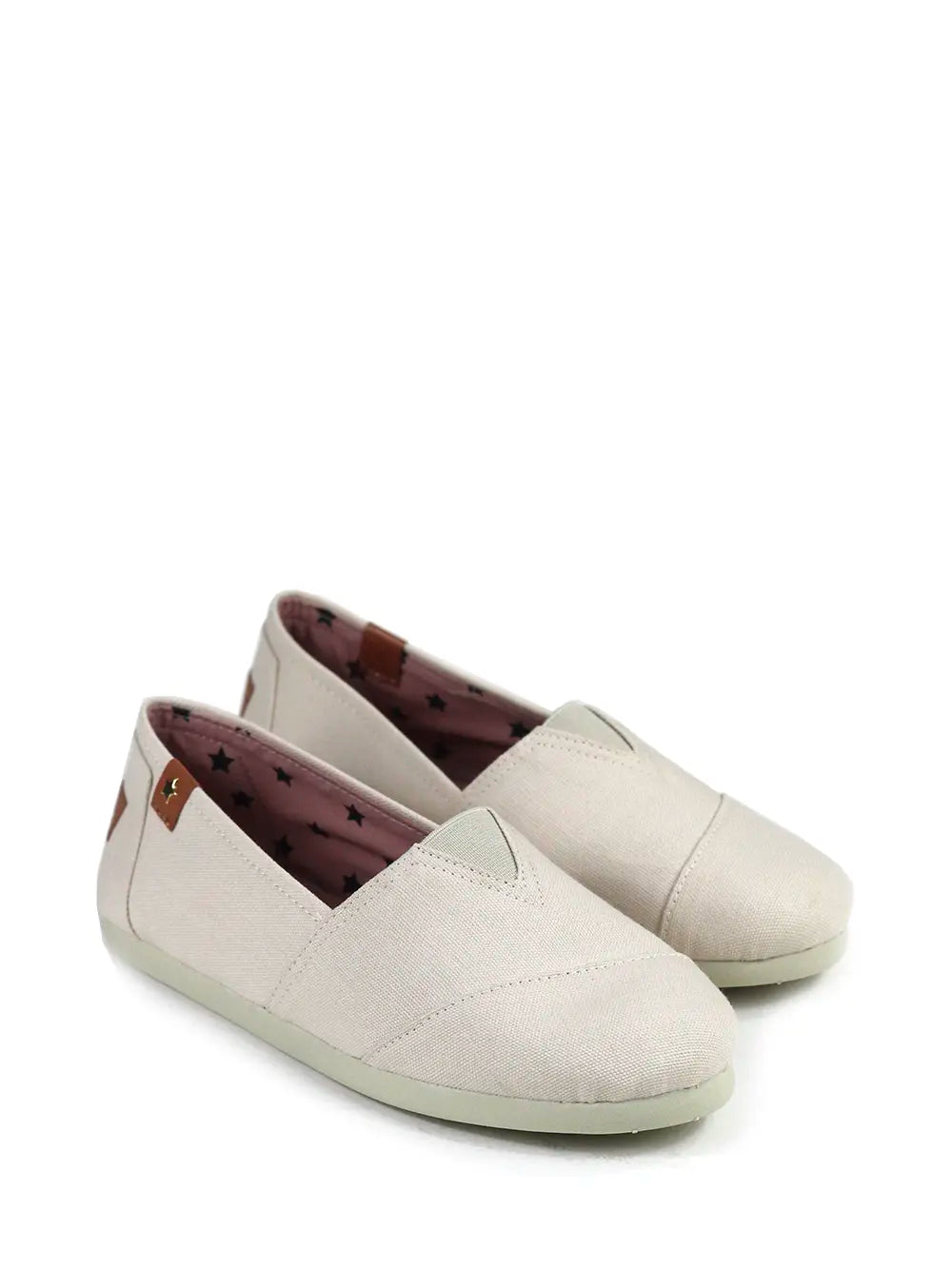 Beige Fabric Espadrille