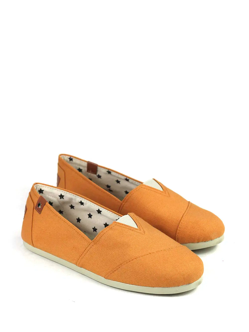 Orange Fabric Espadrille