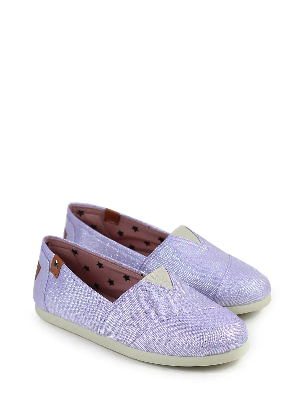 Alpergata em Tecido Roxo com Glitter