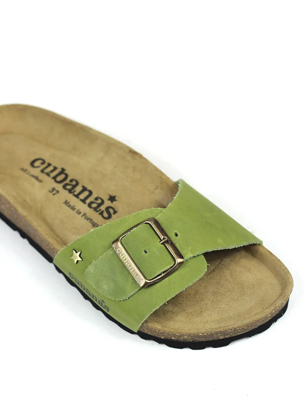 Sandale Júlia en Cuir Vert