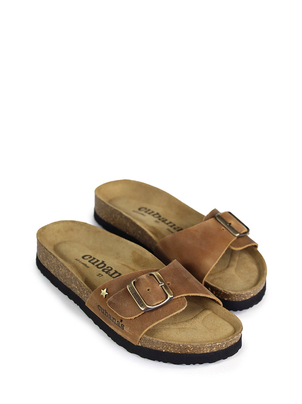 Sandalia Júlia de Piel Color Camel