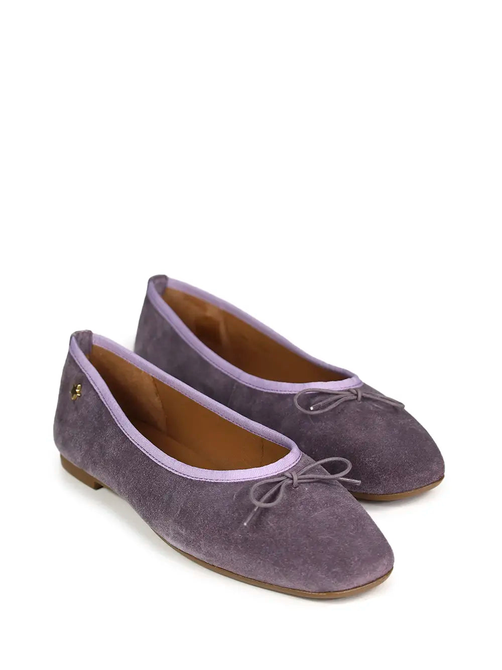 Sabrina em Camurça Roxa e Laço