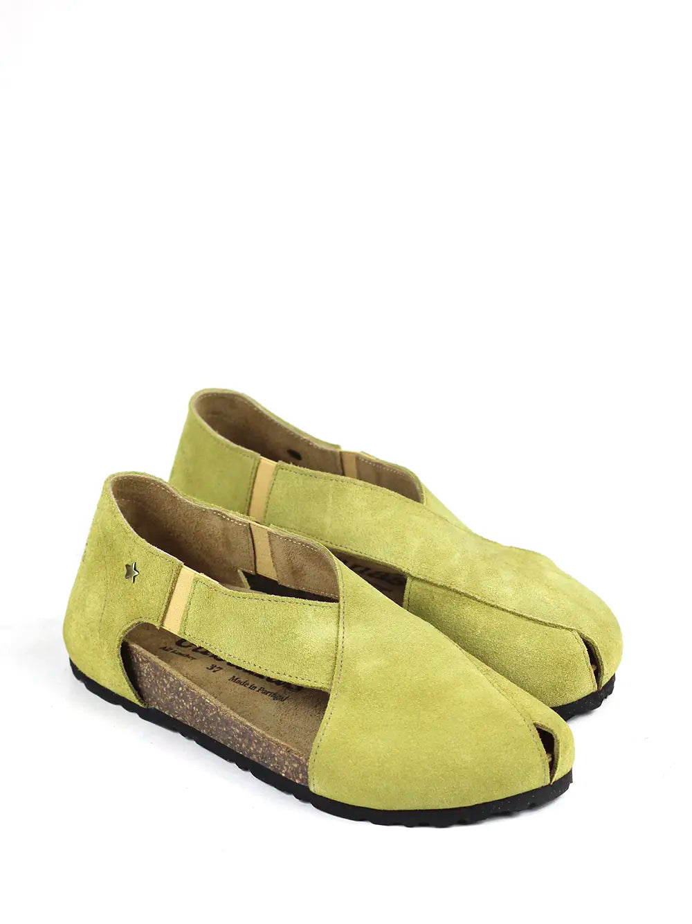 Leonor Sandale aus gelbem Wildleder