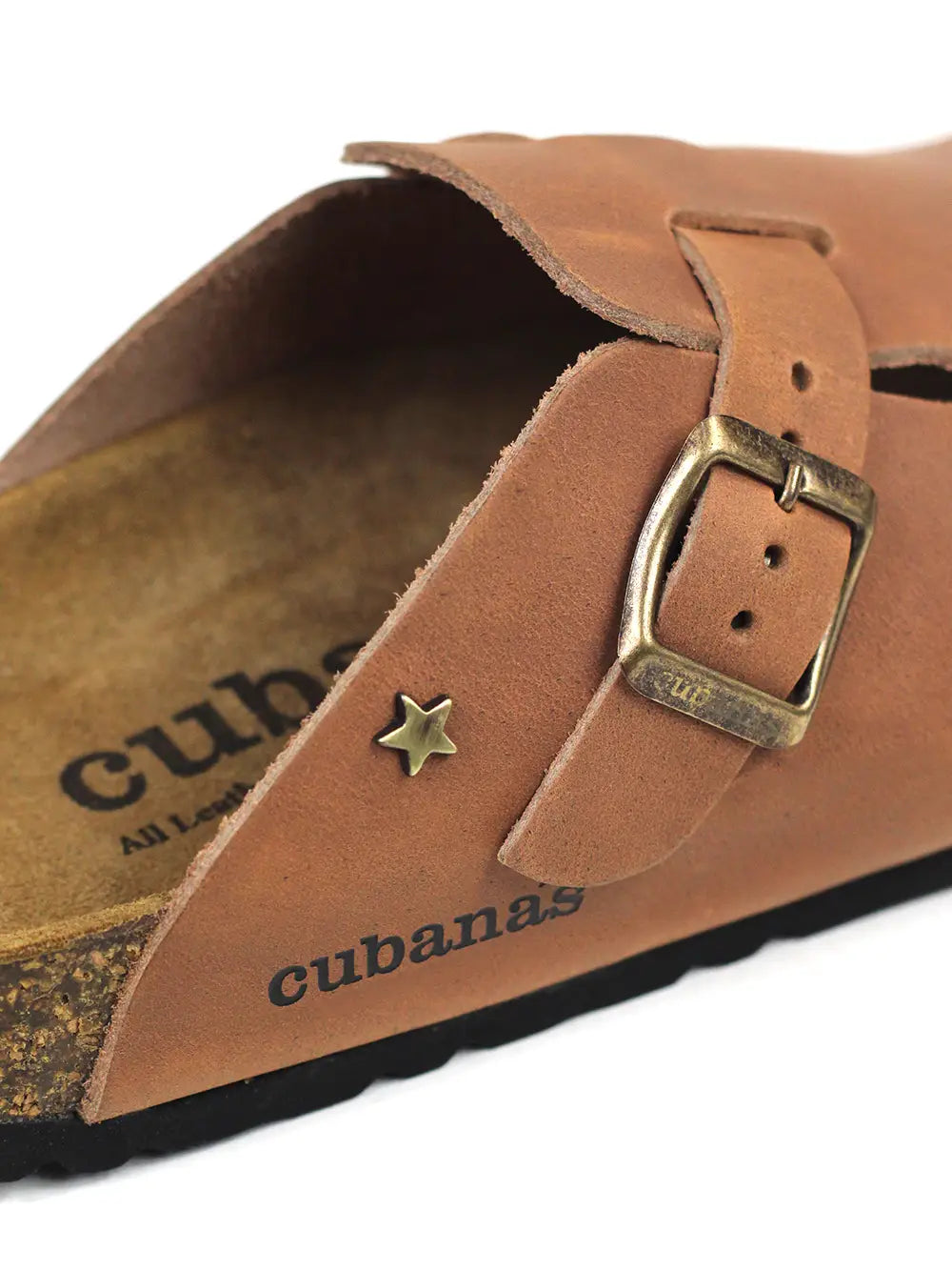 Maria Sandal in Camel Leather