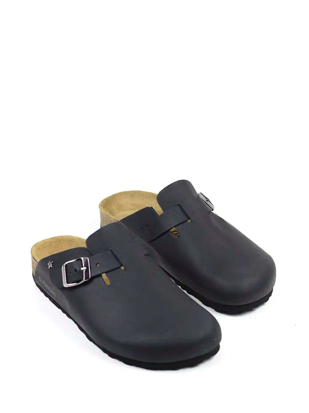 Sandália Homem Preta em Pele