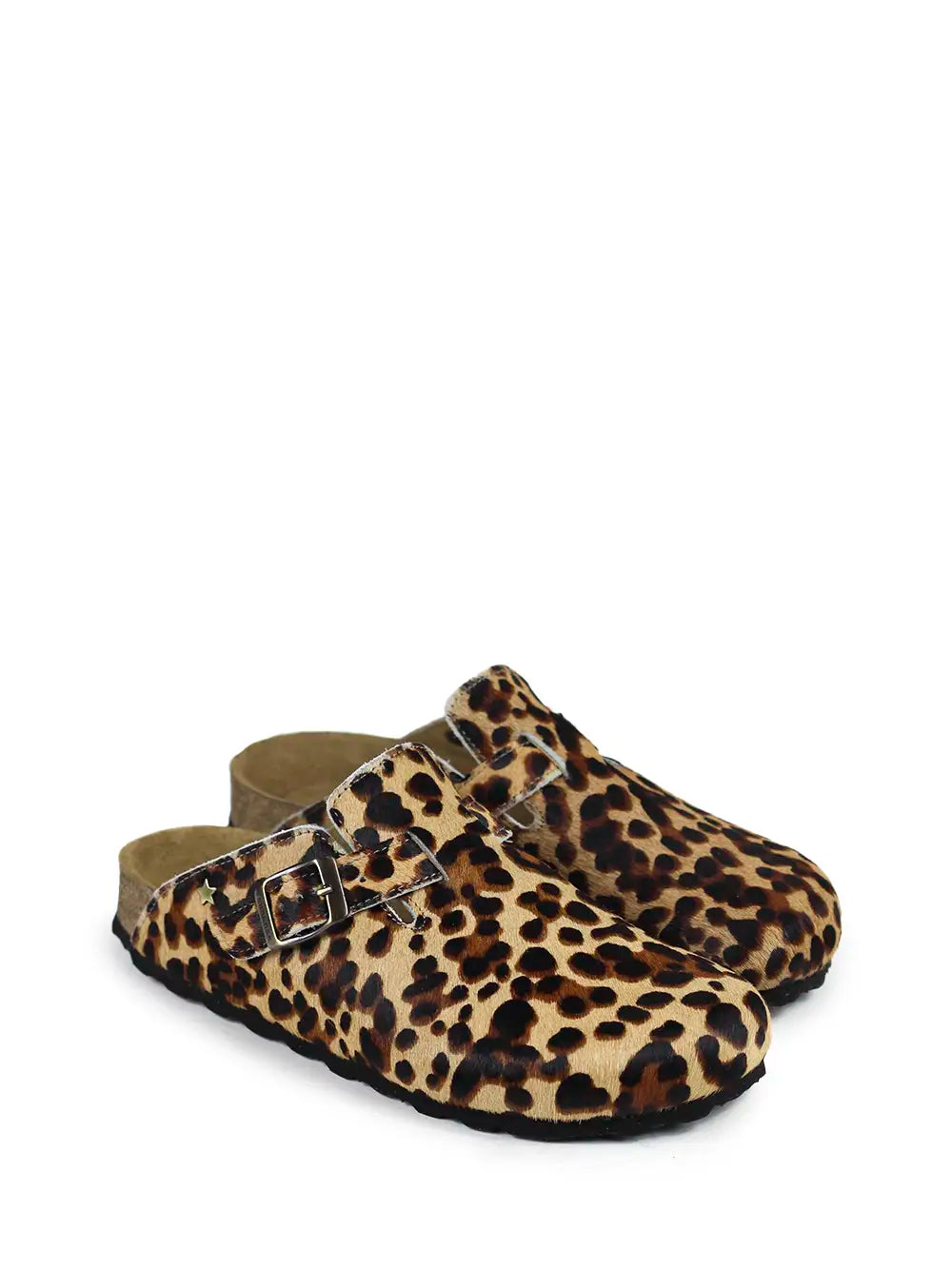 Sandália Maria em Animal Print Castanho