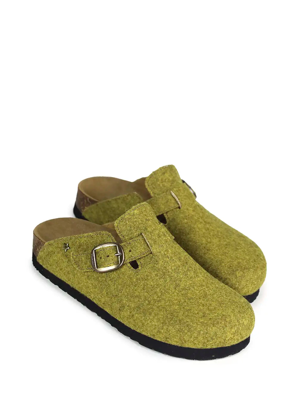 Sandália Maria em Burel Amarelo