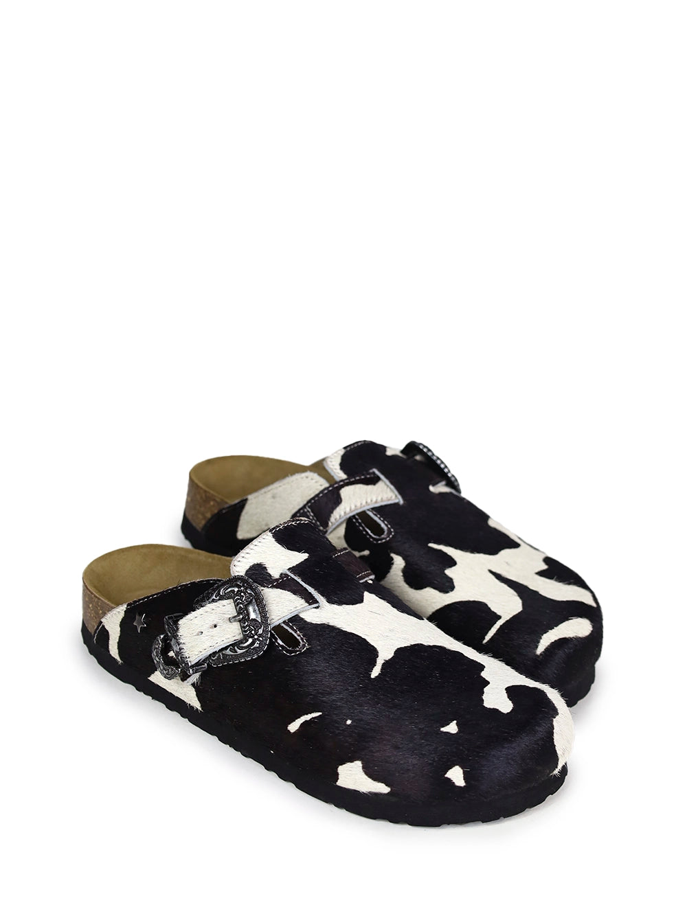 Sandalo Maria con stampa animalier Mucca