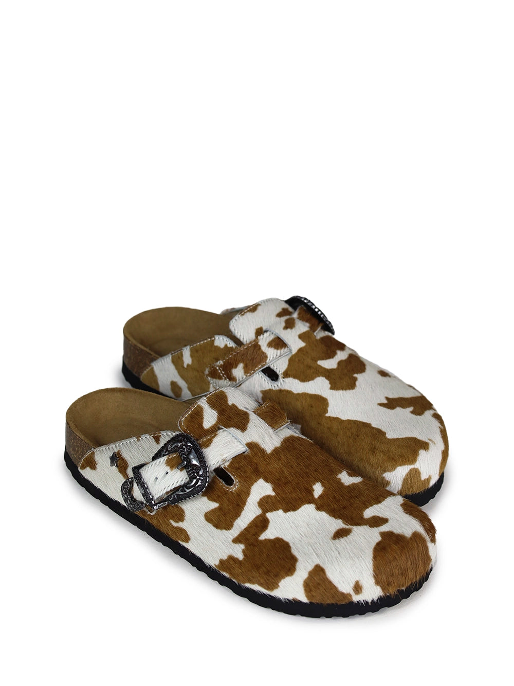 Sandalia María en Estampado de Animal Vaca