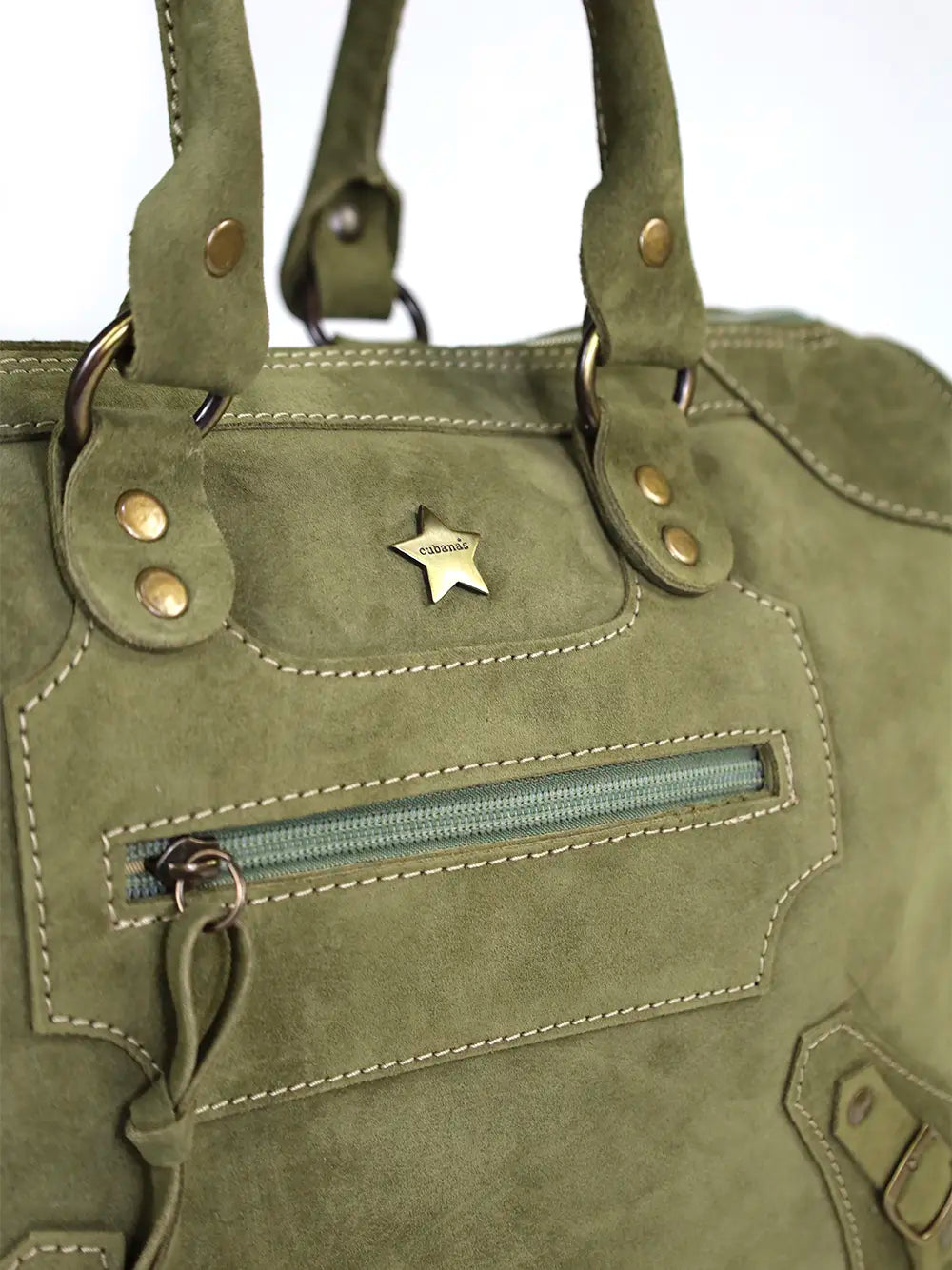 Green Suede Bag
