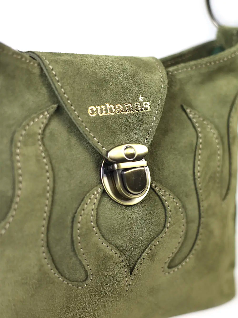 Green Suede Bag