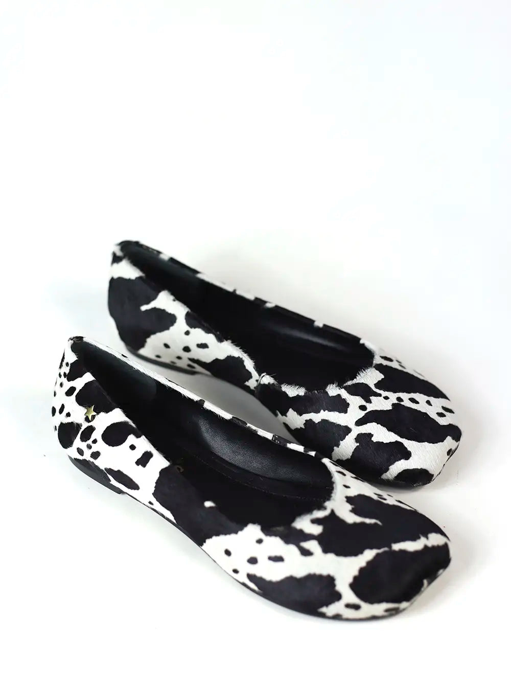 Sabrina in Cow Print and Square Toe
