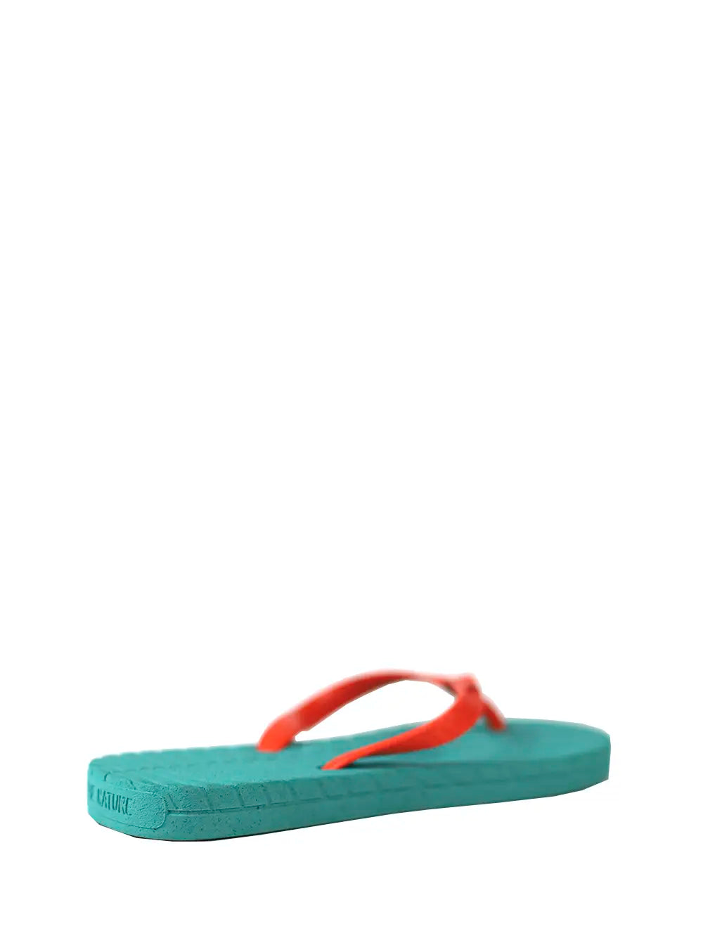 Green Slippers with Orange Stripes