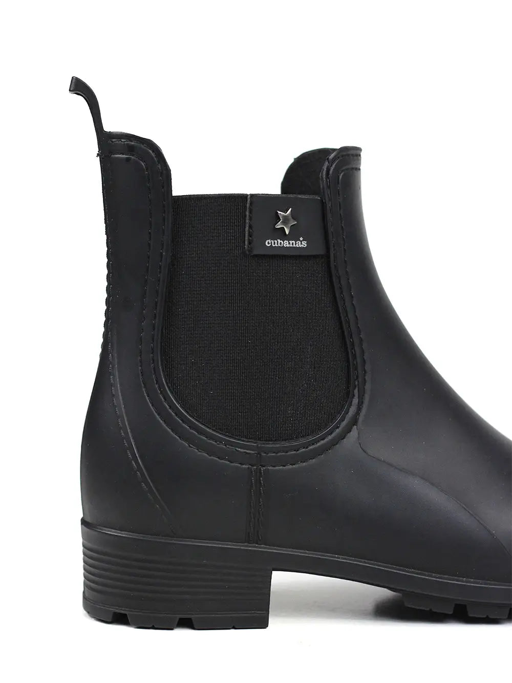 Black Rain Boot with Matte Effect