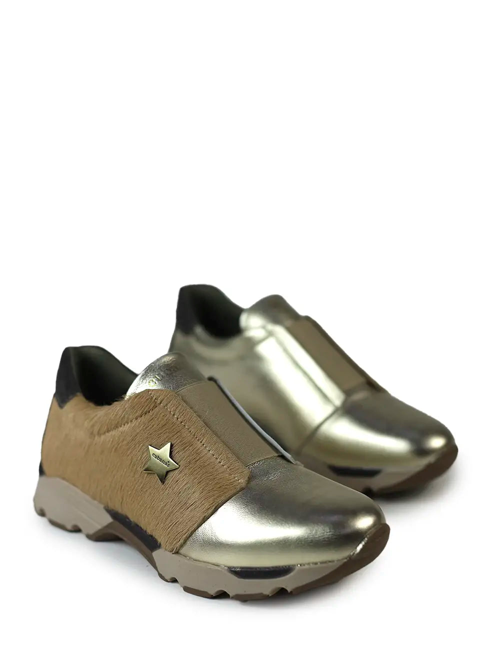 Ténis em Pelo Beige