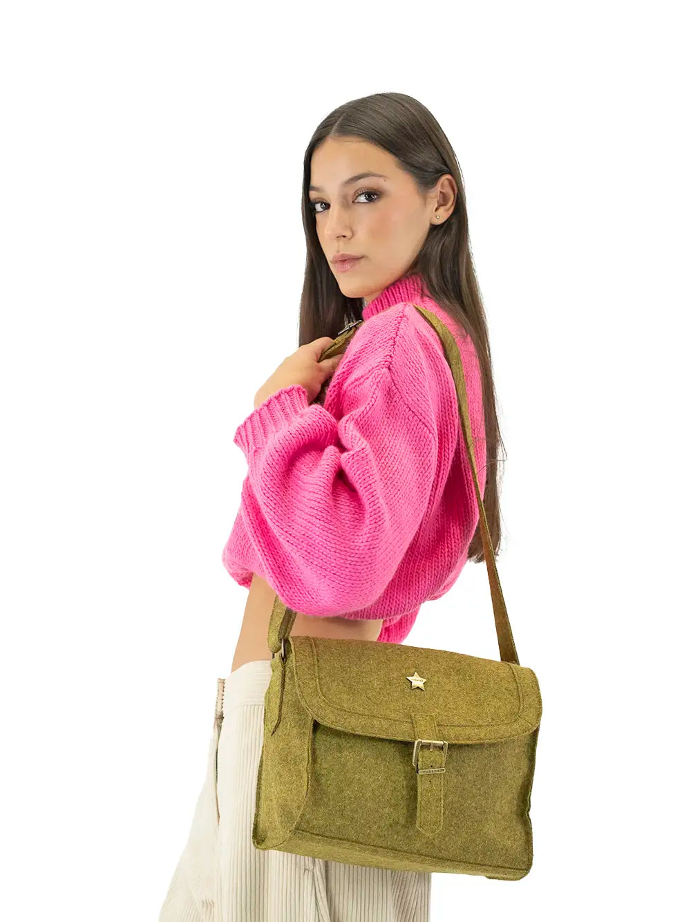 Yellow Burel Bag