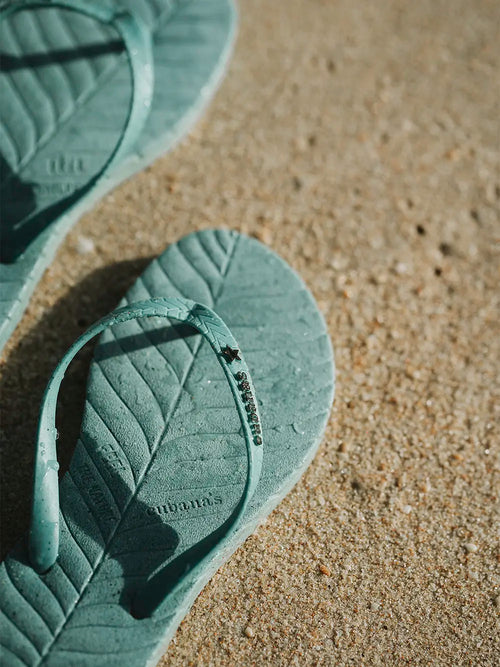 Hellgrüner Slipper