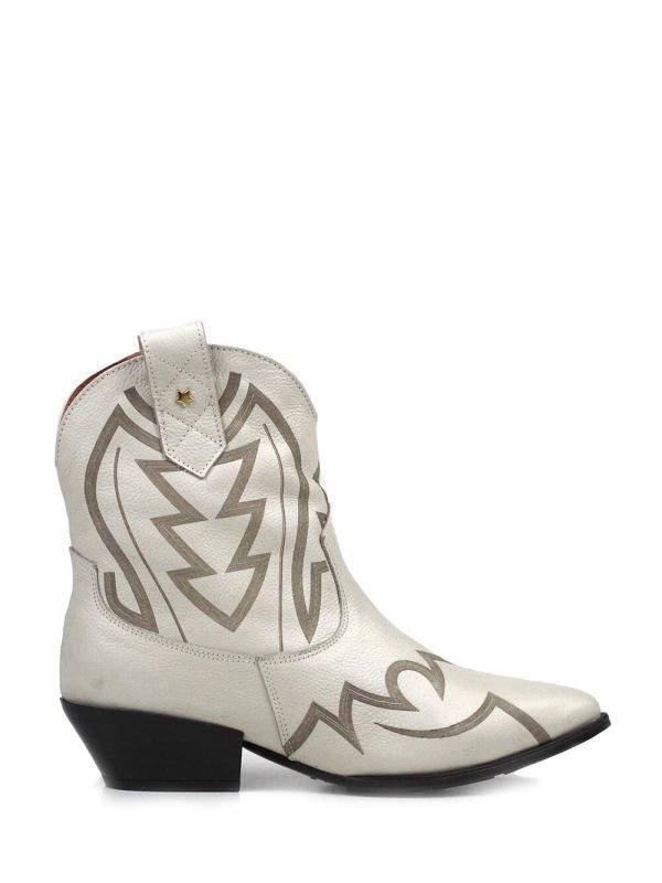 Bota Amber em Pele Branca