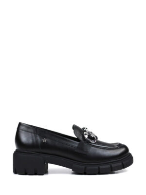 Loafer Fell Preto em Pele