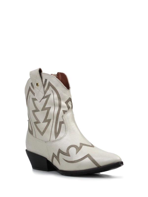 Bota Amber em Pele Branca