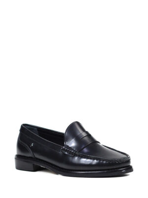 Loafer Col Preto em Pele