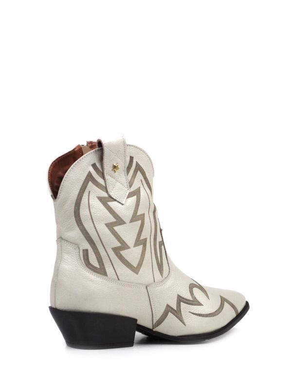Bota Amber em Pele Branca