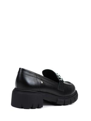 Loafer Fell Preto em Pele