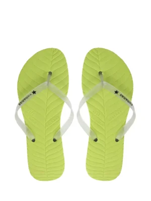 Chinelo Verde com Tira Transparente, Feel the Nature