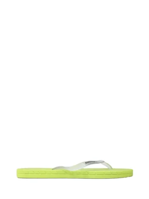 Chinelo Verde com Tira Transparente, Feel the Nature